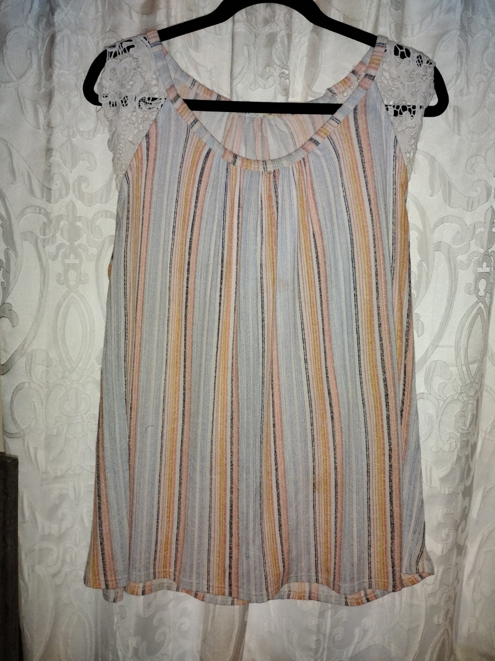 Striped Sleeveless Summer Dress in Pastel Multi